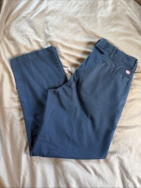 Men's Navy Chino Pants - Tailored Straight Fit